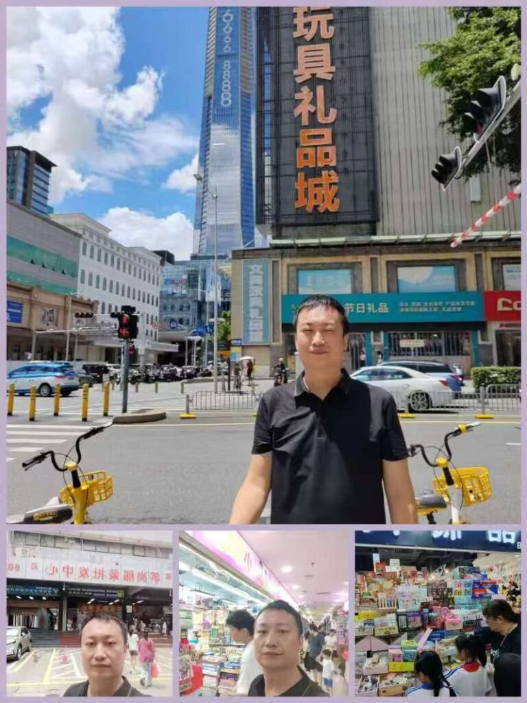 China wholesale supplier visiting Shenzhen Sungang Toys Market