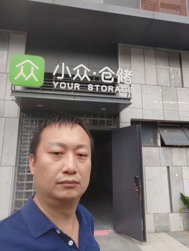 Agent standing outside our China sourcing warehouse in Shenzhen
