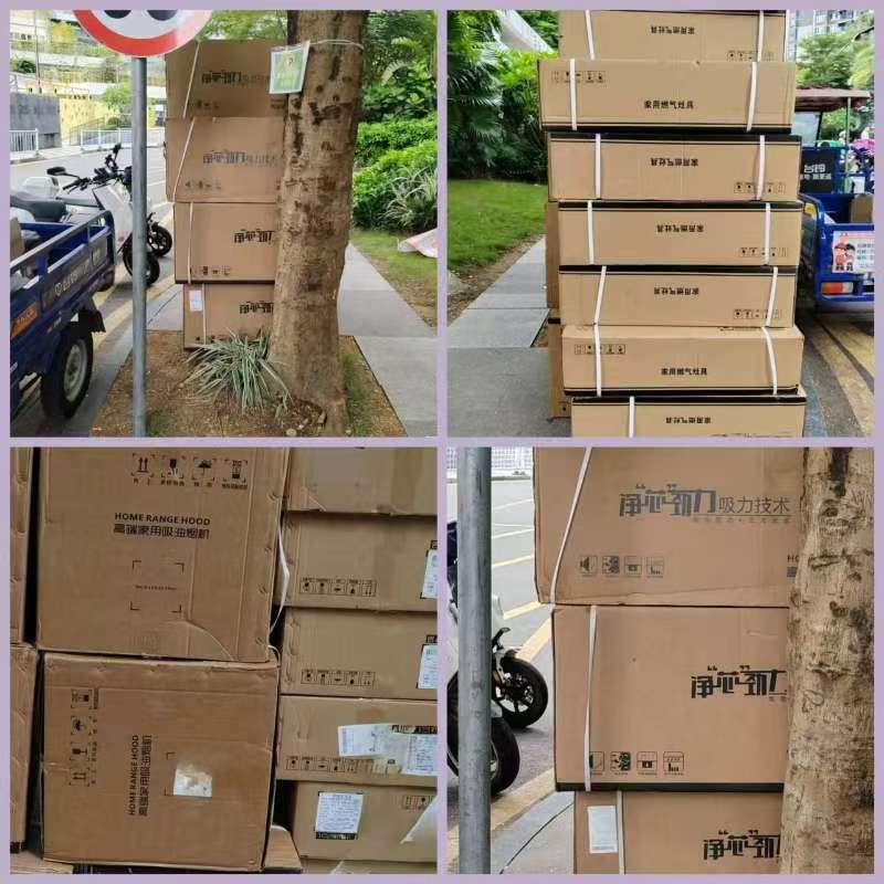 Stacked kitchenware cartons ready for pre-shipment inspection China
