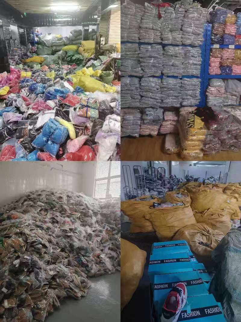 Wholesale factory surplus stock of clothing and shoes in Humen
