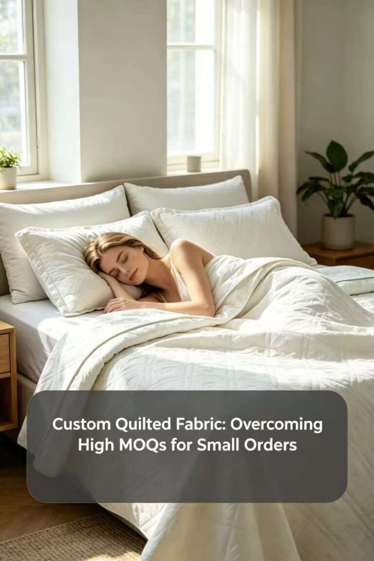 High quality custom quilted fabric for bedding importers