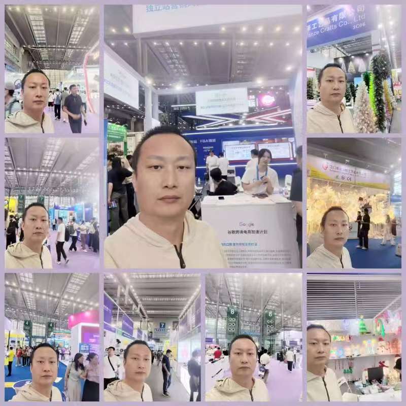 Walking the aisles at the Shenzhen IEAE exhibition to verify factory products and materials